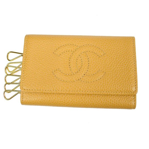 Chanel Key Case Beige Caviar Small Good 9005469 29079 - Picture 1 of 8